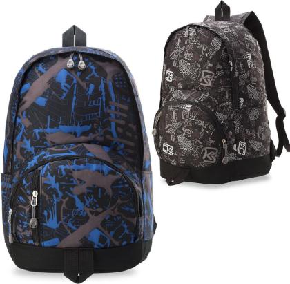 Jugendlicher Schulrucksack Freizeittasche modisches Design Aufdruck Polyester
