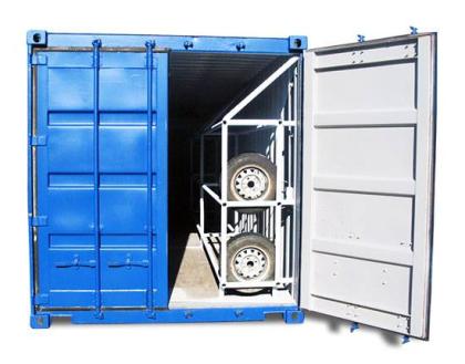 Spezialcontainer Reifenlager