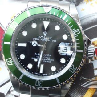 Rolex Submariner mit grüner Lünette ETA Werk