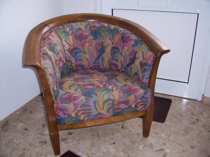 Sessel Holzrahmen Eiche antik