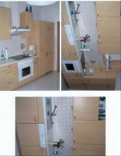 Küchenblock 3 66m mit Tisch und Stühle und einzelschrank