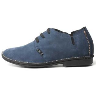 Cleto Blaue Schuhe Die Größer Machen 6 CM Herrenschuhe