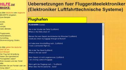 Aviation electronics dictionary german-english speaking english at the airport