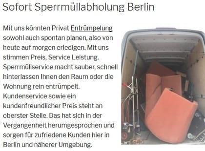 Ihr günstigster bvnde. de Berlin Entrümpelung Anbieter