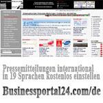 Pressemitteilungen national u. international kostenlos einstellen