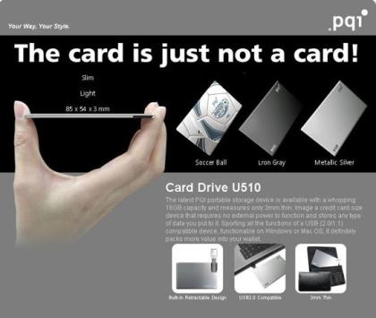 Premium Card Drive - Neuer Flash-Speicher im Scheckkarten-Format
