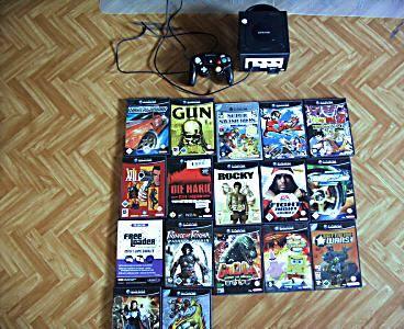 Gamecube mit 19 Spielen viel Zubehör Garantie