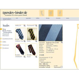 Spenden-binder. de - Krawatten für einen guten Zweck