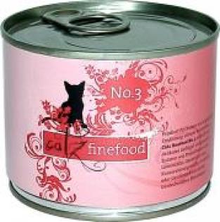 Catz finefood No. 3 Geflügel - getreidefreies Katzenfutter - 24x200g