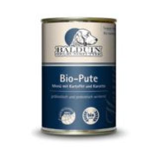 BIO-Hundefutter neu im Sortiment Balduin Bio Pute 410g Dosen