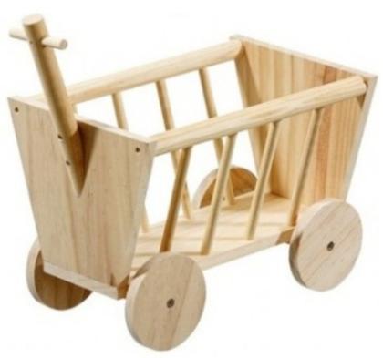 Großer Heuwagen für Meerschweinchen Kaninchen Kleintiere Nager
