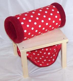 Kuschelsachenset 3 Teile Hängemattengestell Hängematte Kuschelrolle rot mit w
