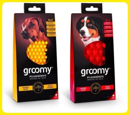 Groomy Wellness-Bürste 4in1 für Hunde 2 Varianten