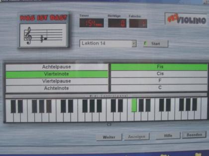 VIOLINO Notenprogramm PC Klavier/Keyboard Kids lernen Noten