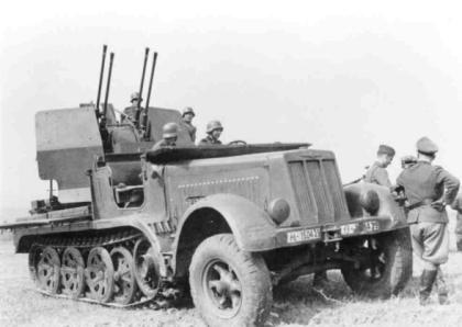 Wehrmacht Halbkette 8 Tonnen mittlerer Zugkraftwagen Sd. KFZ. 7 - 10 - 250 Räder