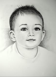 Ihr Portrait auf Bestellung Handgemalt