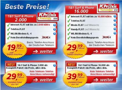 Surfen und Telefonieren für nur 19 99 Euro im Monat.
