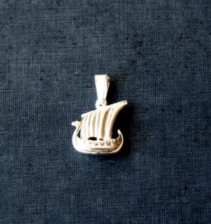 Silberanhänger Wikingerschiff