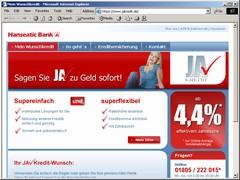 JA-Kredit der Hanseatic Bank - JA-Kredit ab 4 4 eff. p. a.
