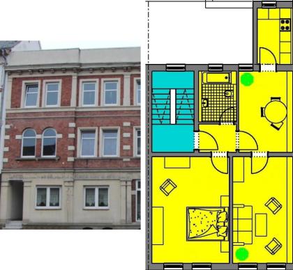 3 5 Raum Wohnung in Zahna KDB auf 63 5 qm