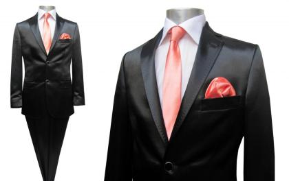 NEU Muga Hochzeitsanzug Glänzend Schwarz Gr. 44 bis 56 verfügbar