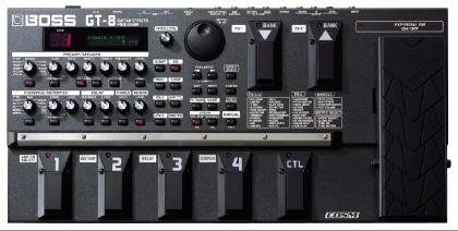 BOSS GT-8 MULTI-EFFEKT-PROZESSOR FÜR GITARREN -NEU-