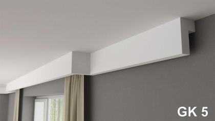 GK5 XPS 90mm x 120mm x 12M Vorhangstange Vorhangschiene Verdeckung Krenzleiste G
