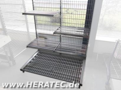 Regal mit Rollen Wanzl Chrom