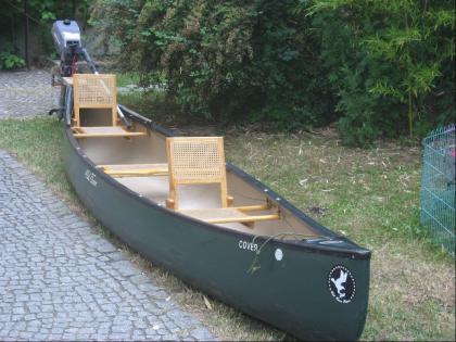 Old Town Discovery 16 - selten benutzt - Kanu inkl. Paddel Johnson Motor 2 Ta
