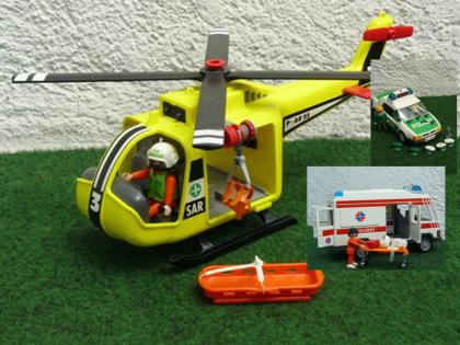 Tolle Playmobil Sachen Heli Polizei Ritter LKW .