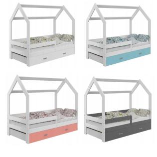 Bett Kinderbett Jugendbett Lattenrost Schublade 80x160 D3
