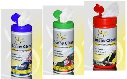 Hand - Glas und Kunsthoffreinigungstücher SUNNY CLEAN NEU TOP