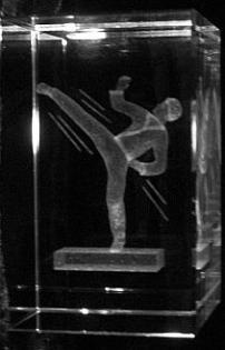 3D Laser Kristall Kampfsport.