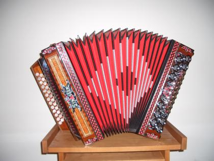 Strasser Harmonika de luxe F/B/ES/AS 4rei/3chö