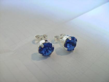 Ohrstecker Swarovski Elemente Sapphire