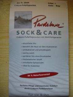 Crabyon Diabetikersocken Fusspflegesocken von Pardes m. Wohlfühlgarantie