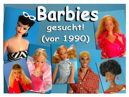 BARBIE-Puppen vor 1990 gesucht - auch ganze Sammlungen