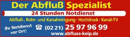 Abfluss verstopft Köln 24h Soforthilfe Tel. 0221-25979699