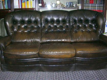 Große Ledercouch 270 cm