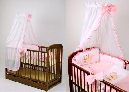Babyholzbett mit Schublade und Ausstattung NEU