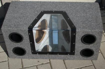 Bandbassleergehäuse 2x20cm