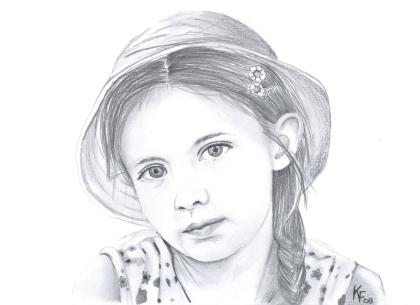 Portraitzeichnung vom Foto