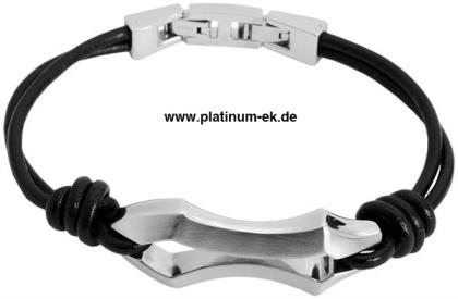 Original FOSSIL Edelstahl- Leder Armband JF82997