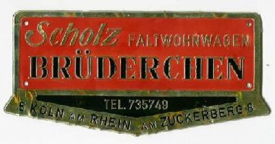 Scholz Brüderchen Faltwohnwagen