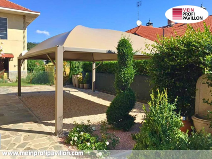 Pavillon 5x5 Überdachung Pagodenzelt Festzelt Pvc Terrassendach Pergola Terrasse