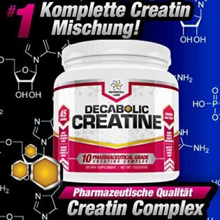 WELTNEUHEIT DECABOLIC CREATINE Stärkstes Muskelmasse Creatin 45 Portionen in ein
