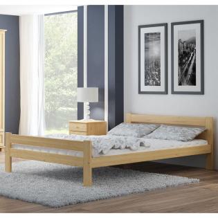 Holzbett 120x200cm Ehebett Massivholz Komfortbett Einzelbett Doppelbett Holz Jug
