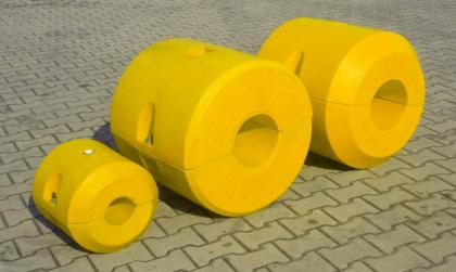 Kunststoffschwimmer für Hydrotransport 315 mm Polyethylen gelb orange rot Neuwar