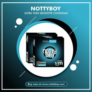 NottyBoy Extra dünne Kondom-Kombination 30 Count fühlen Sie sich näher und ge