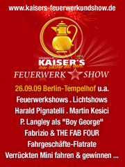 Kaiser s Feuerwerk und Show am 26. 09. 2022 in Berlin-Tempelhof